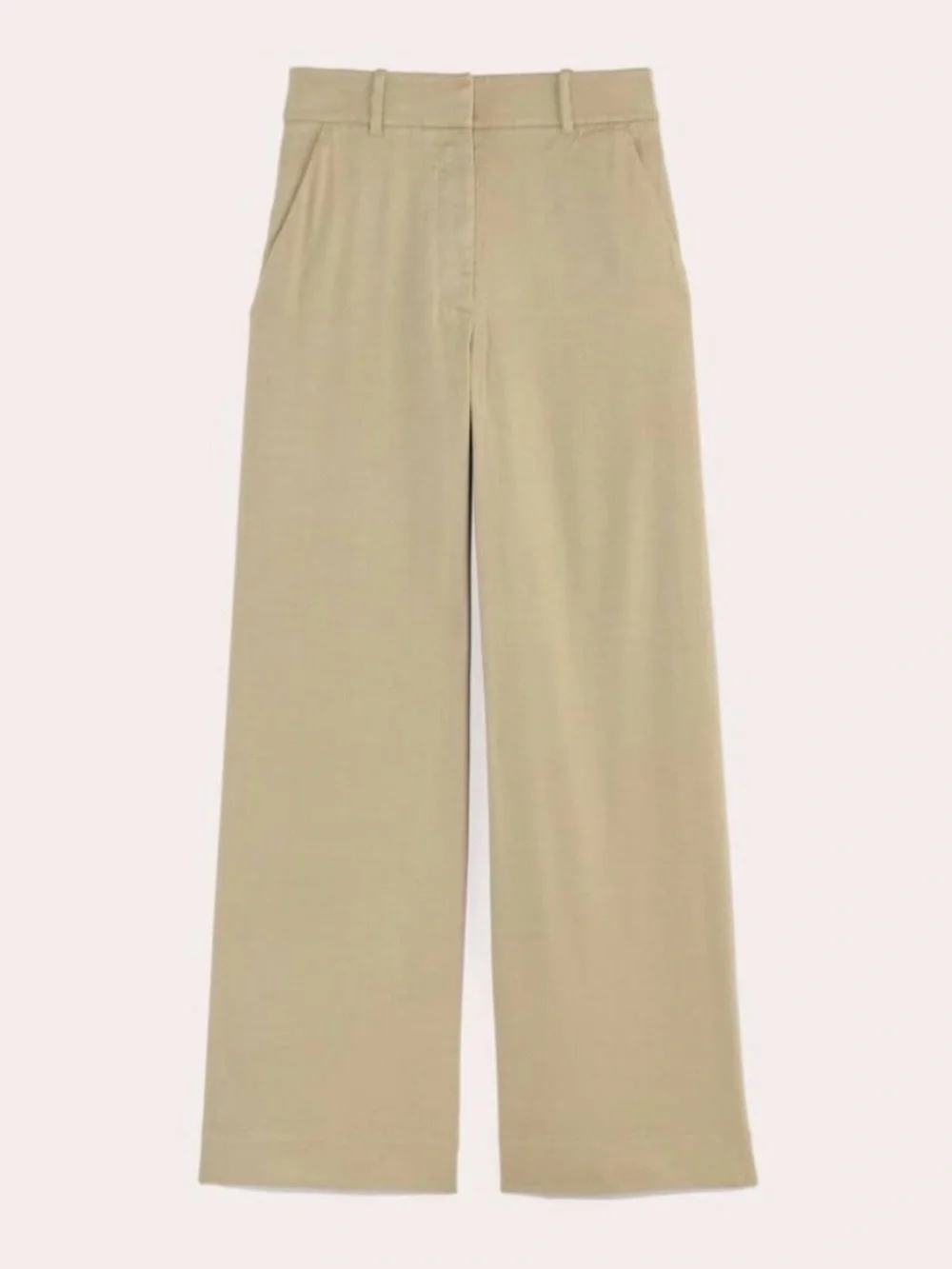 Everlane Linen Trousers Khaki Size 6 - Picture 2 of 10